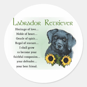 Labrador Retriever Gifts Classic Round Sticker
