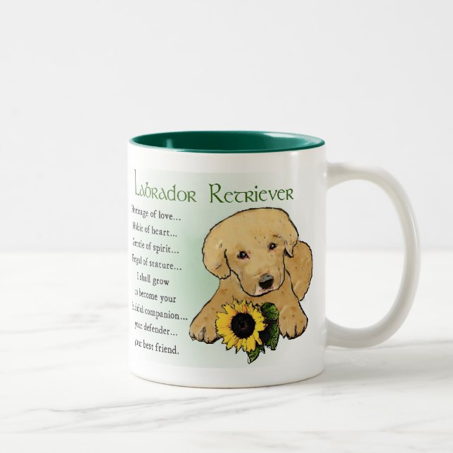 Labrador Retriever Gifts Two-Tone Coffee Mug (Right)