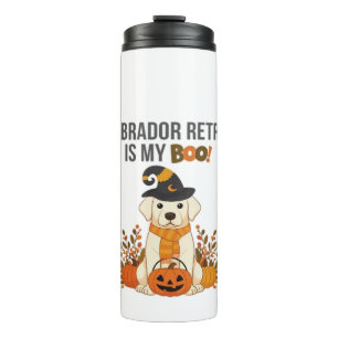 Labrador Retriever Halloween Dog Funny Spooky Boo Thermal Tumbler