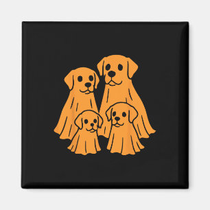 Labrador Retriever Halloween Ghost Family Funny Do Magnet