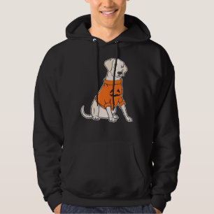 Labrador Retriever Halloween Jack O Lantern Dog Hoodie