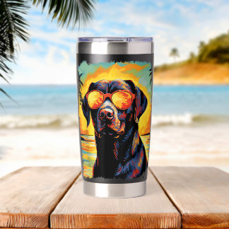 Labrador Retriever Hawaiian Insulated Tumbler