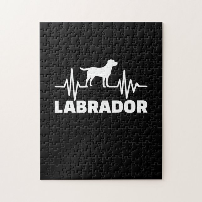 Labrador Retriever Heartbeat Jigsaw Puzzle (Vertical)