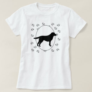Labrador Retriever Hearts and Pawprints T-Shirt