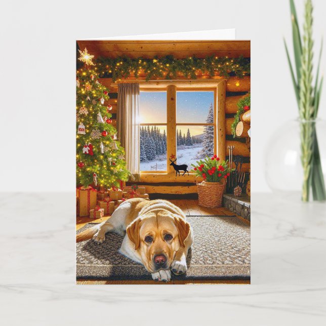 Labrador Retriever Holiday Card (Front)