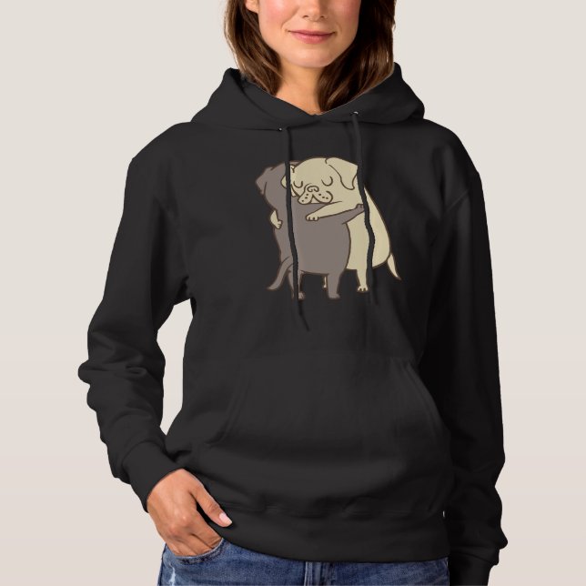 Labrador Retriever Hugs Hoodie (Front)