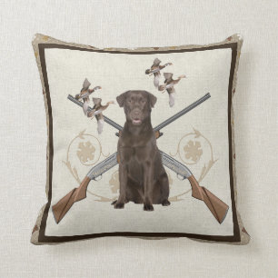 Labrador Retriever Hunts Cushion