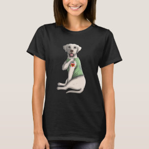 Labrador Retriever I Love Mum Tattoo Dog Mother's T-Shirt