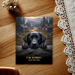 Labrador Retriever I'm Sorry  Postcard