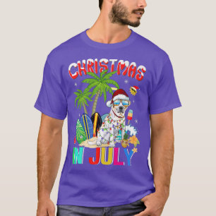 Labrador Retriever in Santa Hat Sunglasses Christm T-Shirt