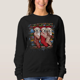 Labrador Retriever In Socks Dog Sweatshirt