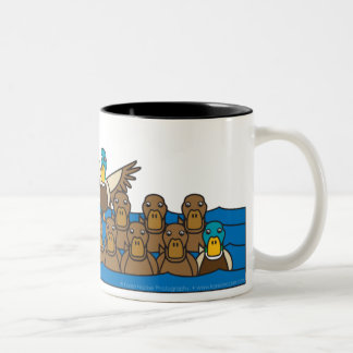 Labrador Retriever in the Ducks Two-Tone Coffee Mug