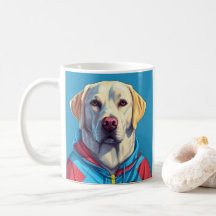 Labrador retriever in track suit coffee mug