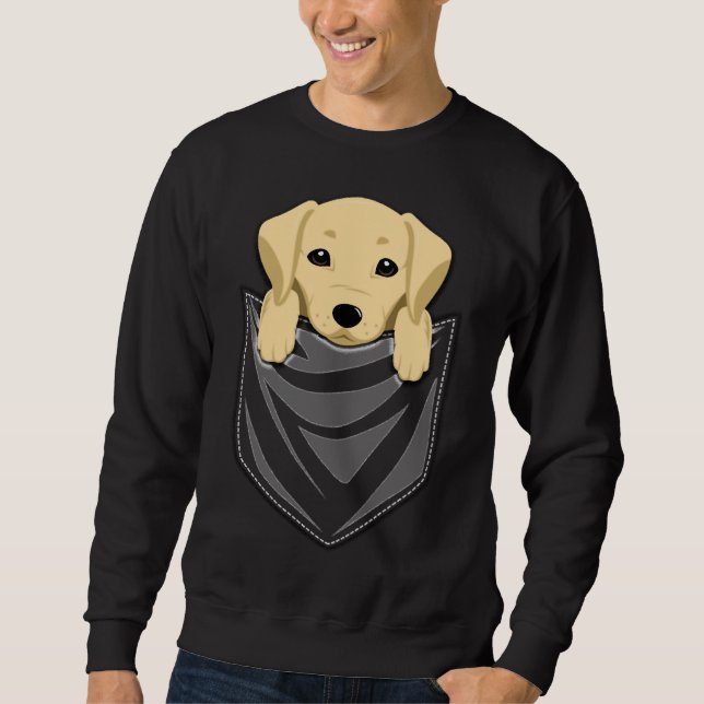 Labrador Retriever In Your Pocket Sweatshirt (Front)