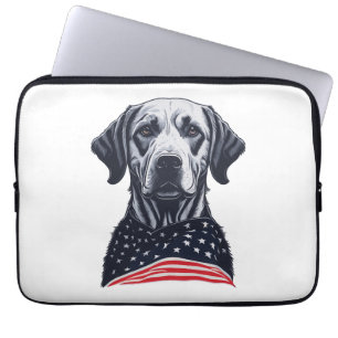 labrador retriever Independence Day Laptop Sleeve