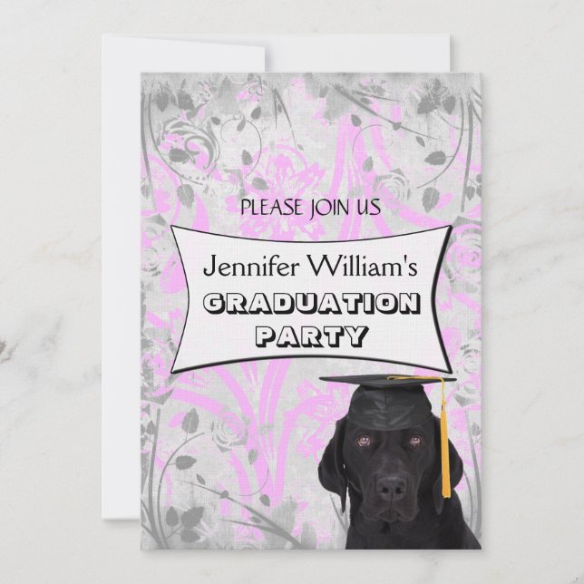 Labrador Retriever Invitation template (Front)