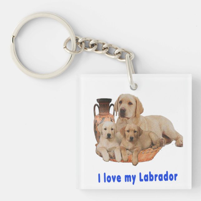 Labrador Retriever Key Ring (Front)