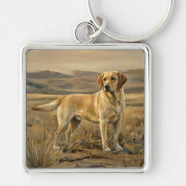 Labrador Retriever Key Ring (Front)