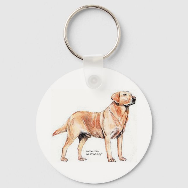 Labrador Retriever Key Ring (Front)