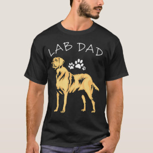 Labrador Retriever Lab Dad Dogs  Animals Father's  T-Shirt