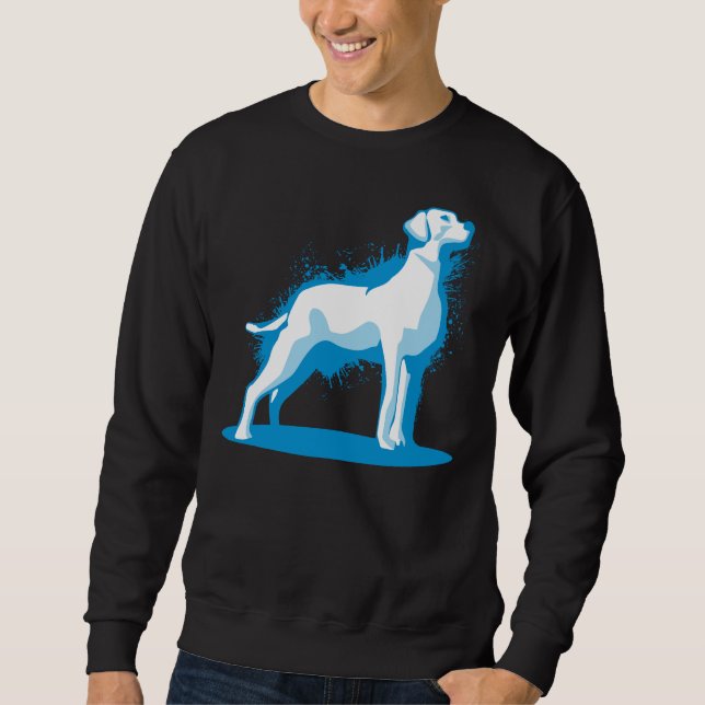 Labrador Retriever Lab Paint Splashes Sweatshirt (Front)