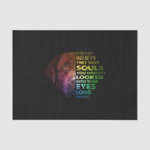 Labrador Retriever looked Into Their Eye Dog Lover Tissue Paper