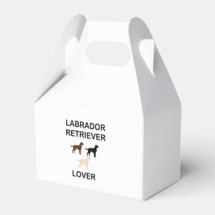 labrador retriever lover all colours silhouettes favour box