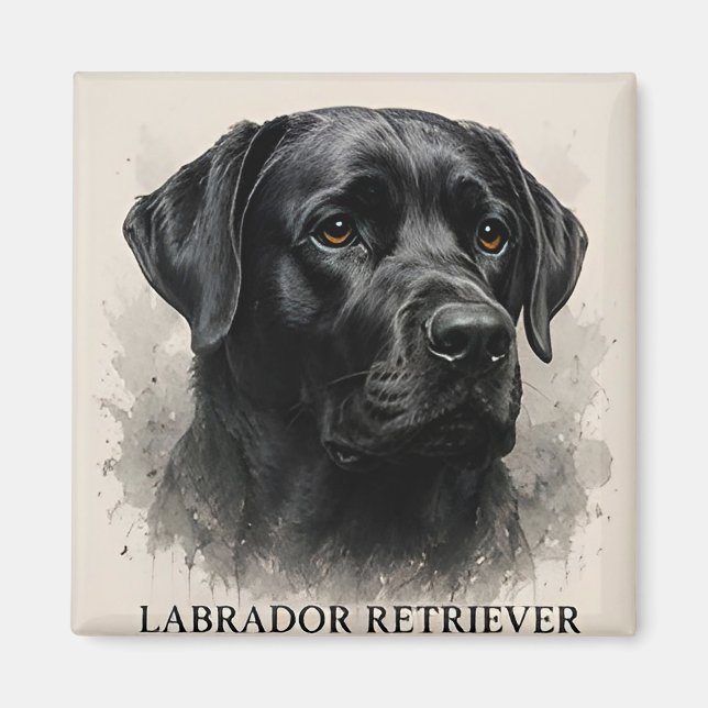 Labrador Retriever Luxury Dog Lover Collection Magnet (Front)