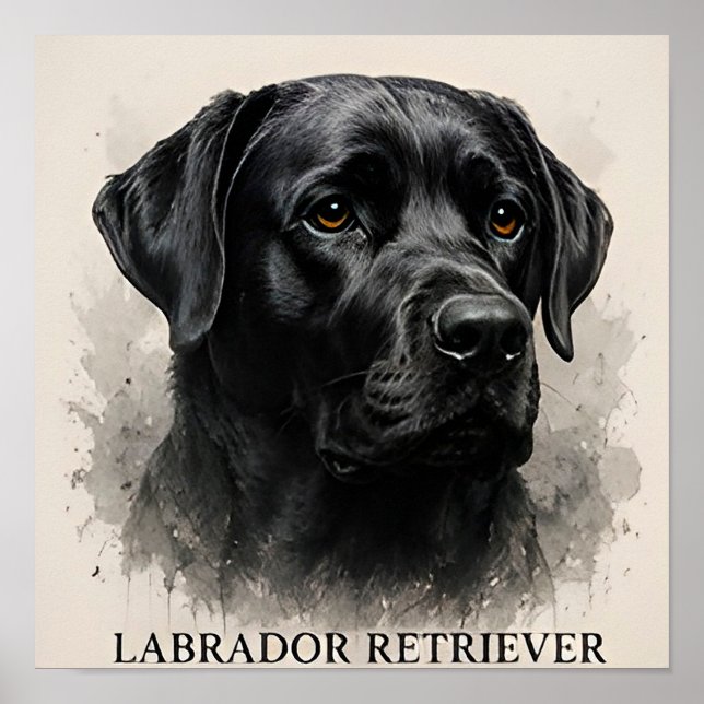 Labrador Retriever Luxury Dog Lover Collection Poster (Front)