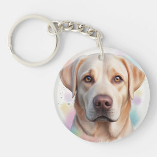 Labrador Retriever Magical Whimsical Art Key Ring