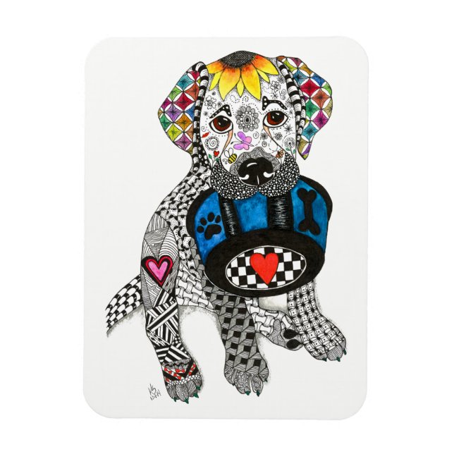 Labrador Retriever Magnet 3"x4" (Vertical)