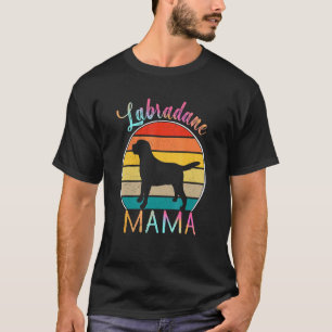 Labrador Retriever Mama Colourful Vintage Retro Su T-Shirt