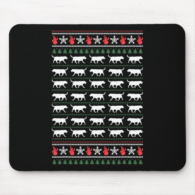 Labrador Retriever Merry Christmas Ugly Sweater Do Mouse Pad (Front)