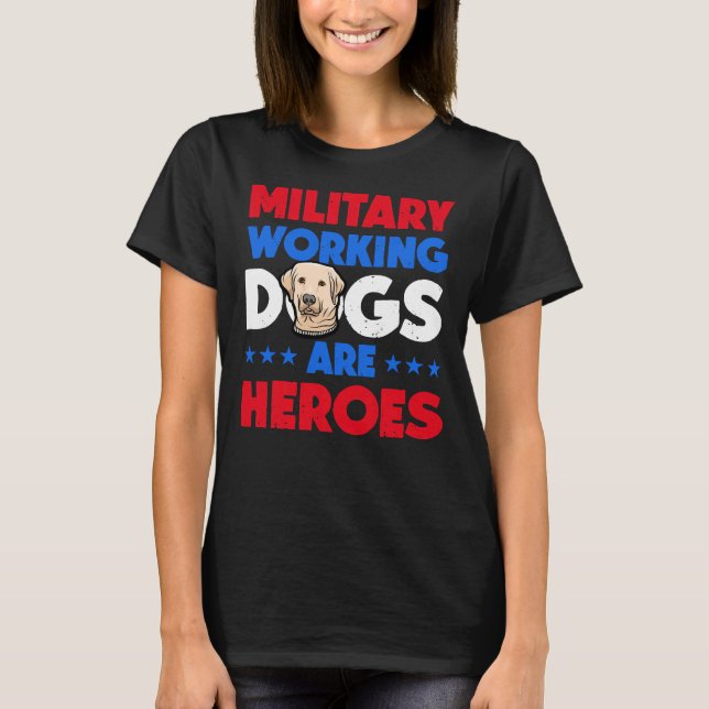Labrador Retriever Military Working T-Shirt (Front)
