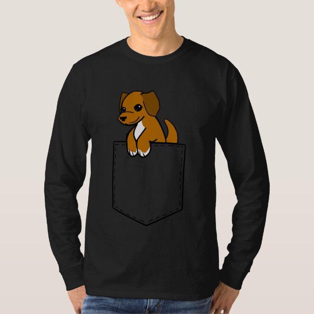 Labrador Retriever Mix Pocket T-Shirt (Front)