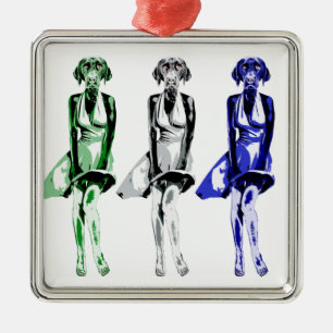 Labrador Retriever Monroe - style Metal Tree Decoration