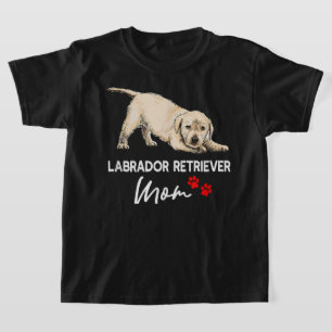 Labrador Retriever Mum cute design Labrador Dog Lo T-Shirt