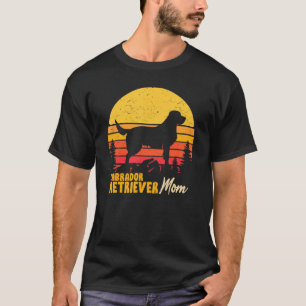 Labrador Retriever Mum Mama Vintage Retro Dog Wome T-Shirt