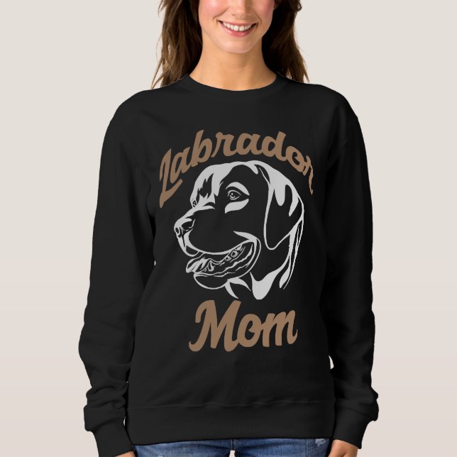 Labrador Retriever Mum White Sweatshirt (Front)