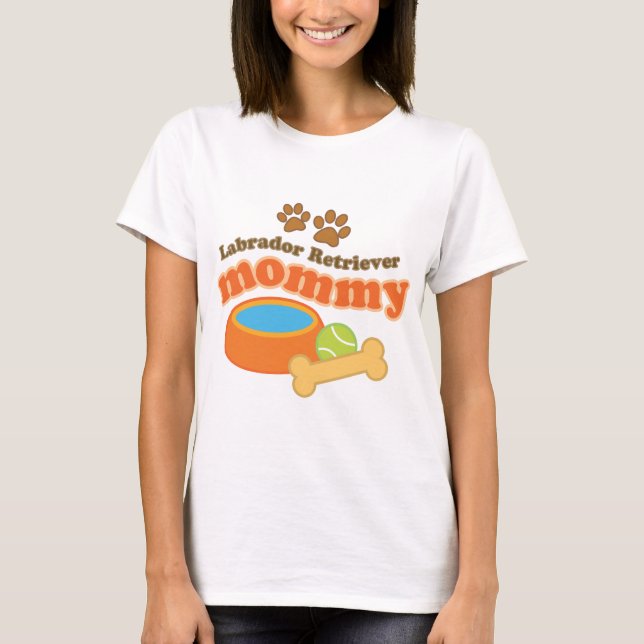 Labrador Retriever Mummy T-Shirt (Front)