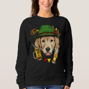 Labrador Retriever Oktoberfest Lederhosen German B Sweatshirt