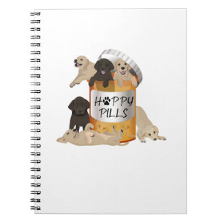 Labrador Retriever Owner Happy Pills Antidepressan Notebook