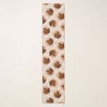 Labrador Retriever Painting Chocolate Lab Dog Art Scarf<br><div class="desc">This charming painting showcases a cute portrait of a Chocolate Labrador Retriever against an orange background. Our speciality lies in crafting original artwork based on nature and animals. Whether for yourself or as a thoughtful gift for your dog-loving friends, this piece promises to bring joy. Unleash your creativity by clicking...</div>