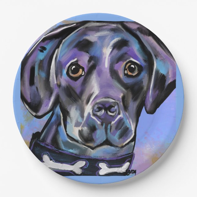 LABRADOR RETRIEVER            PAPER PLATE (Front)