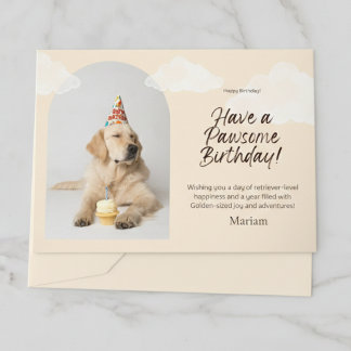 Labrador Retriever Party Hat Birthday Greeting Card