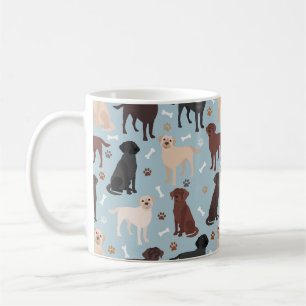 Labrador Retriever Paws and Bones Coffee Mug