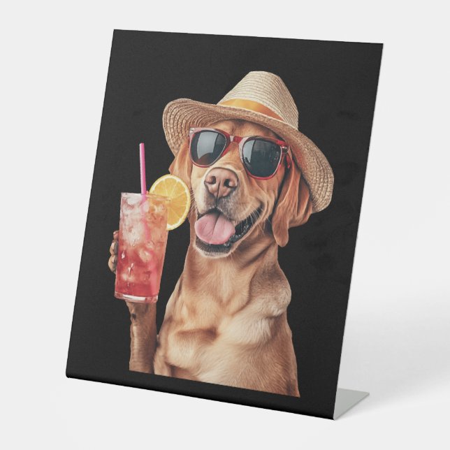 Labrador Retriever   Pedestal Sign (Front)