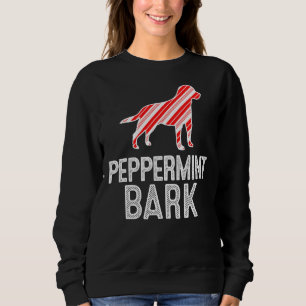 Labrador Retriever Peppermint Bark Christmas Dog Sweatshirt