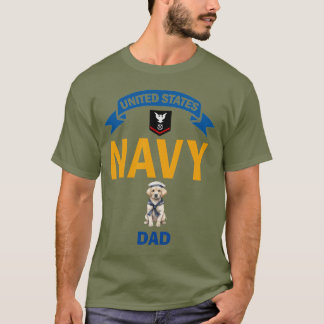 Labrador Retriever Petty Officer 3rd Class Dad T-Shirt