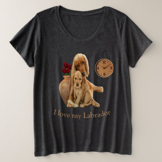 Labrador retriever plus size T-Shirt (Design Front)